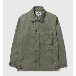 MADNESS by Shawn Yue Utility Jacket Graphic Back Olive Small